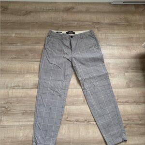 Hollister Gray Plaid Men's Chinos